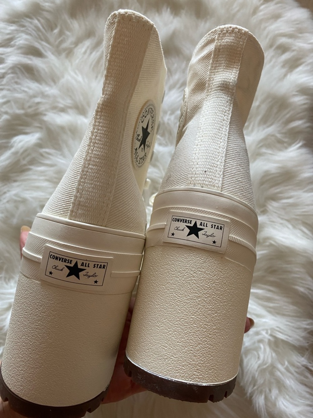 NEW Converse Chuck 70 De Luxe Heel High Top Cream Off White Ivory Size 11 / 42.5 - Picture 13 of 16